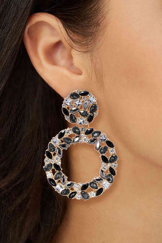 Dazzling Round Dangle Earrings