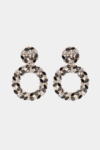 Dazzling Round Dangle Earrings