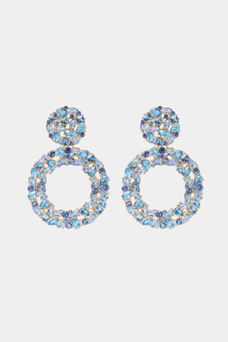 Dazzling Round Dangle Earrings